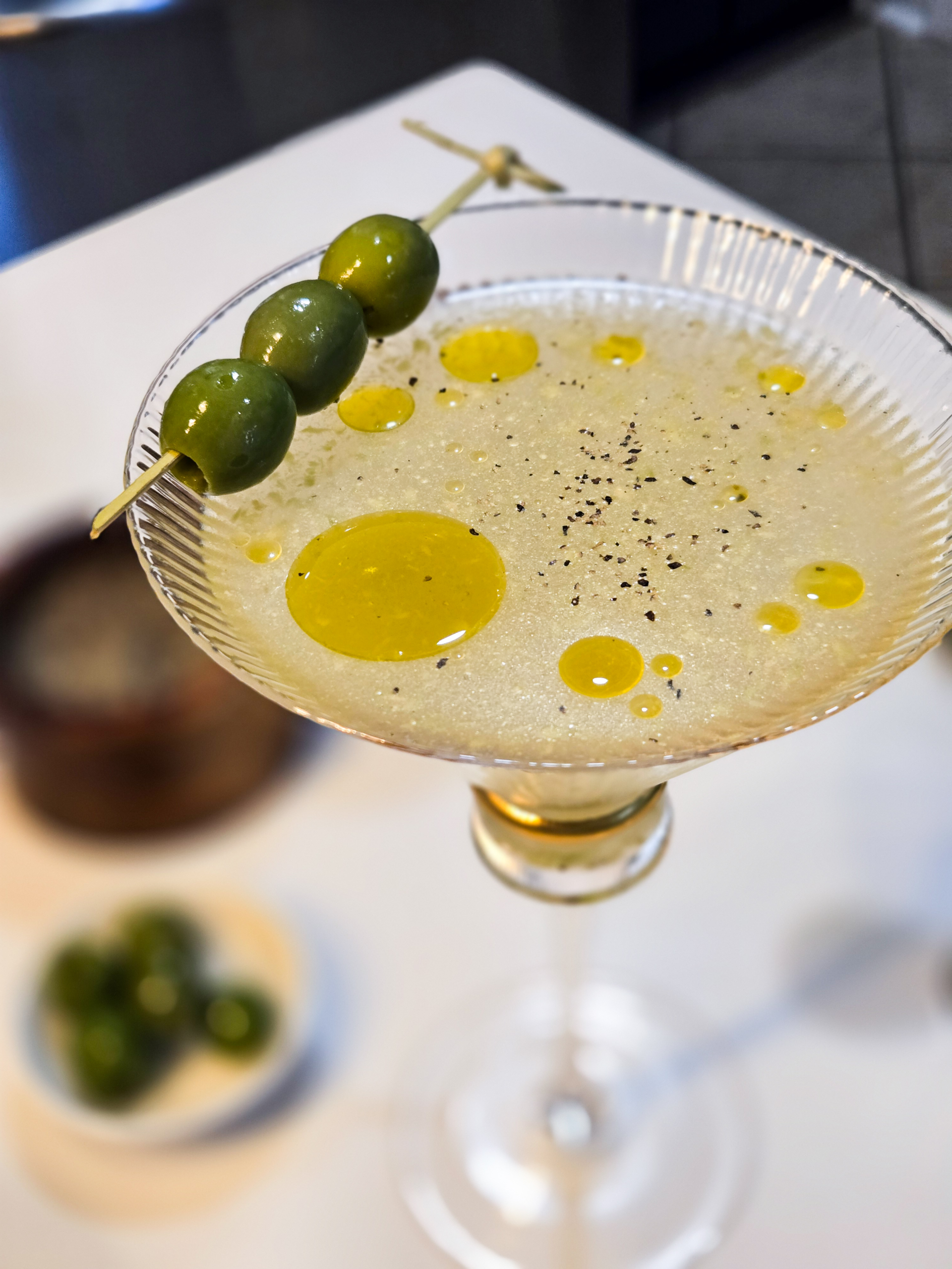 Black Pepper & Olive Oil Martini