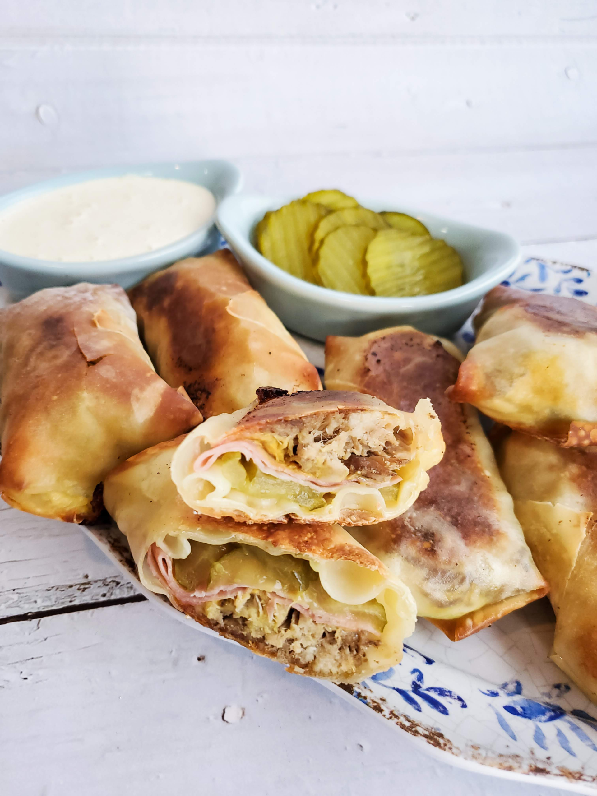 Baked Cuban Eggrolls