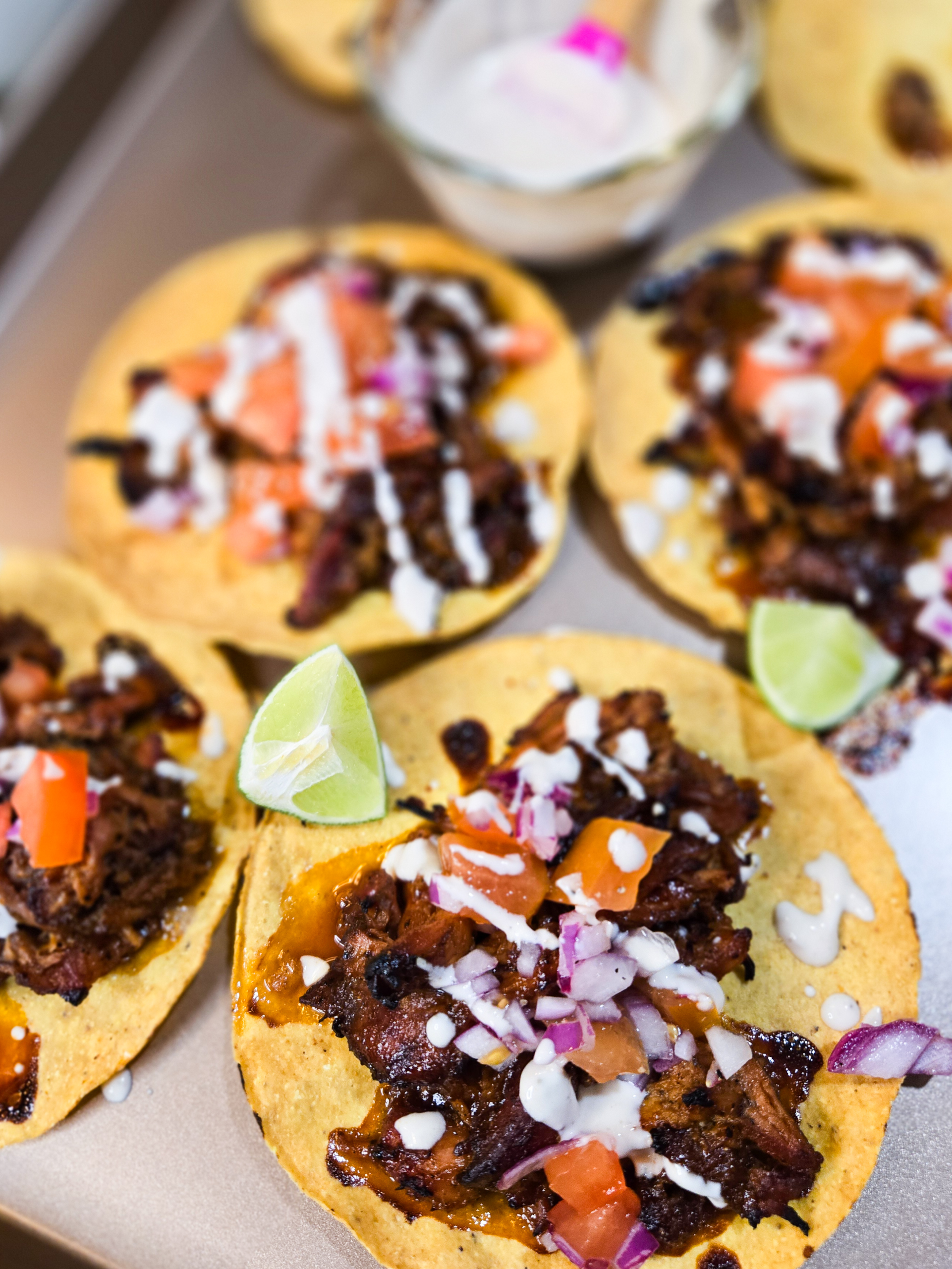Sweet & Smoky BBQ Chicken Tostadas
