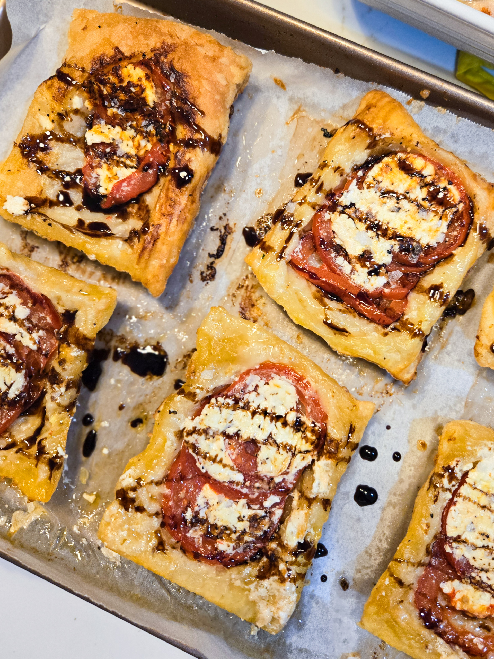 Upside-Down Tomato Puff Pastries