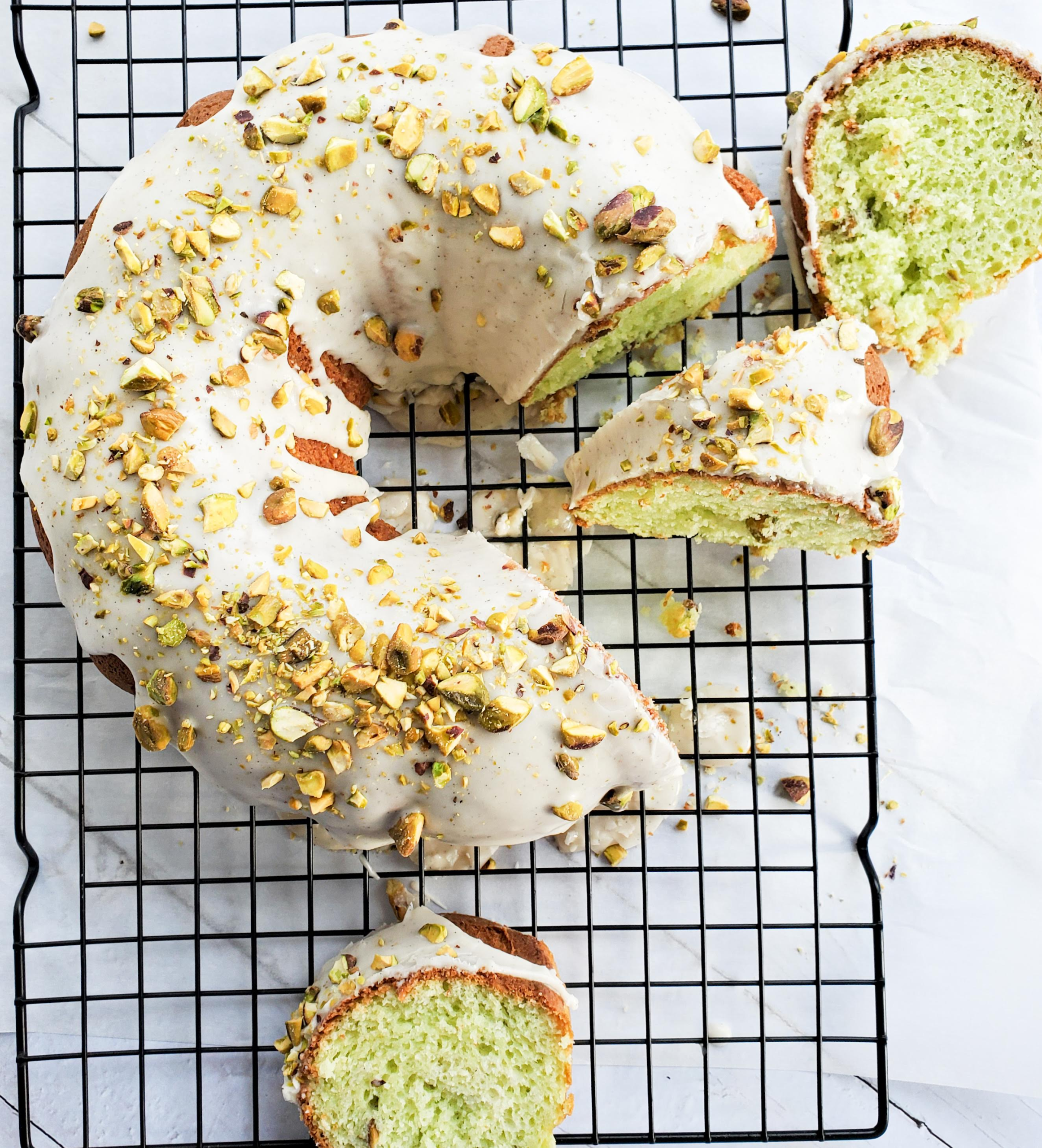 Pistachio Pudding Cake