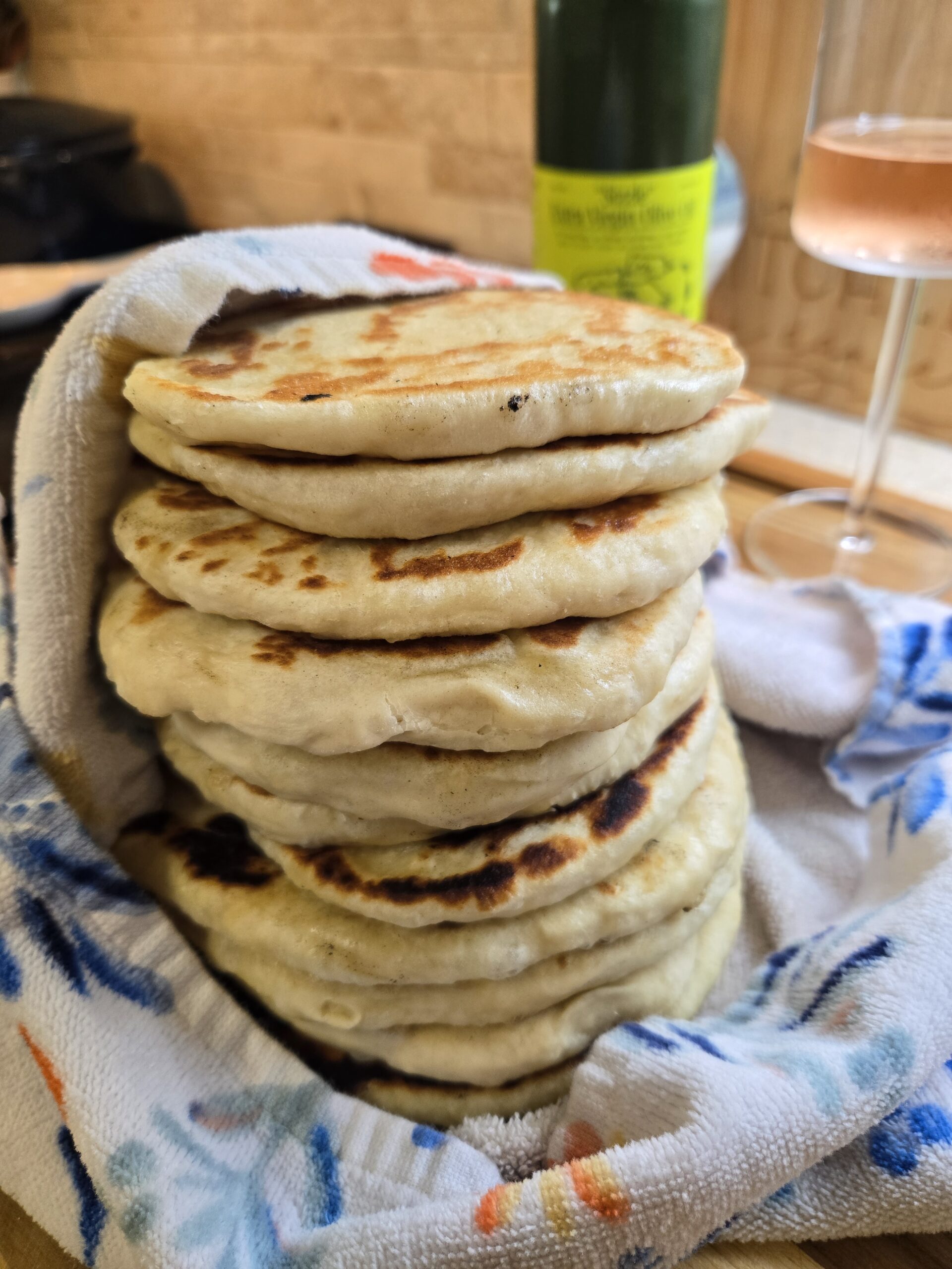 Skillet Turkish Flatbread (Bazlama)